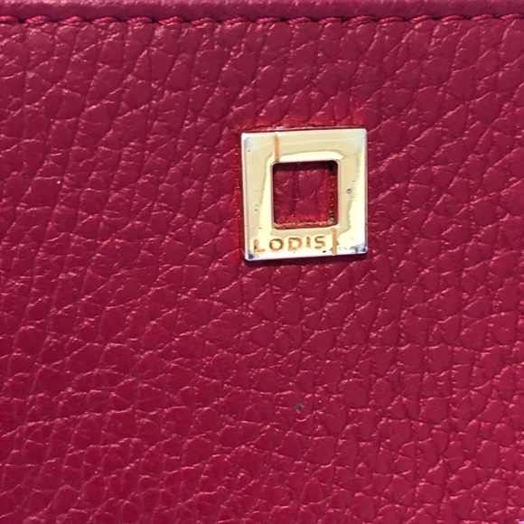 LODIS Olivia Pebbled Leather Wristlet Clutch Purse - Picture 2 of 7